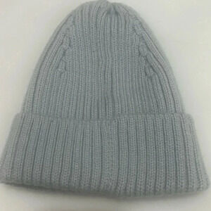 Knitted Gray Beanie Cap OS Winter Fall Football Friday Nights